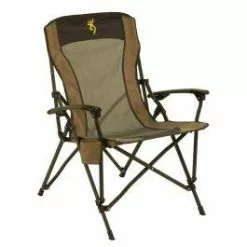 Browning Camping Fireside Chair Gold Buckmark - Khaki/Coal