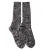 Shark Sock Alpaca Crew Sock - Black/Brown