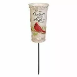 Carson Home Accents Carson Vase Stake - Cardinal, Detachable Stake, Indoor/outdoor Use