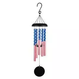 Carson Home Accents Windchime - American Flag 1 Carson Home Accents Windchime - American Flag