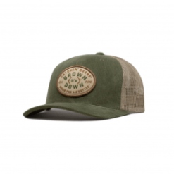 Catchin' Deers Brown It's Down Mesh Back Cap - Olive Cord - OSFM
