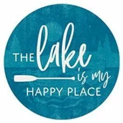 Carson Home Accents Blue Lake Car Coaster