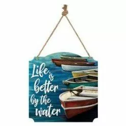 Carson Home Accents Wall Sign - Canoes Metal