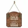 Carson Home Accents It's All Fun & Games Sign