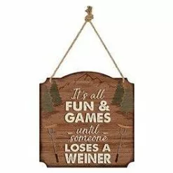 Carson Home Accents It's All Fun & Games Sign