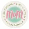 Carson Home Accents Mom Blessed Car Coaster