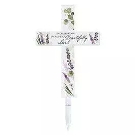 Carson Home Accents Solar Cross Stake - Celebration 1 Carson Home Accents Solar Cross Stake - Celebration