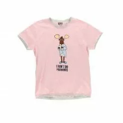 Lazy One I Don't Do Mornings Women's Regular Fit Moose PJ Tee