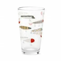 Demdaco Lures Pint Glass