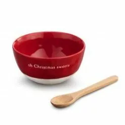 Demdaco Christmas Sweets Bowl W/Spoon