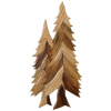 The Handcrafted Wood Intarsia Wall Art - Double Pine Tree