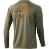 HUK Men's Stamped Catch Pursuit LS Shirt