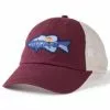Life Is Good Fishing Vista Soft Mesh Back Cap - Mahogany Brown - OSFM