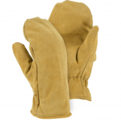 Majestic Winter Lined Cowhide Mittens