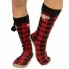 Lazy One Moose Plaid Adult Mukluk Slipper