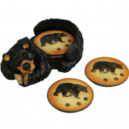 River's Edge Products Bear Coaster Set 1 River's Edge Products Bear Coaster Set