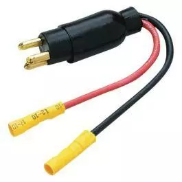 Seachoice 12 V 10 AWG 2-Wire Trolling Motor Straight Male Plug 1 Seachoice 12 V 10 AWG 2-Wire Trolling Motor Straight Male Plug